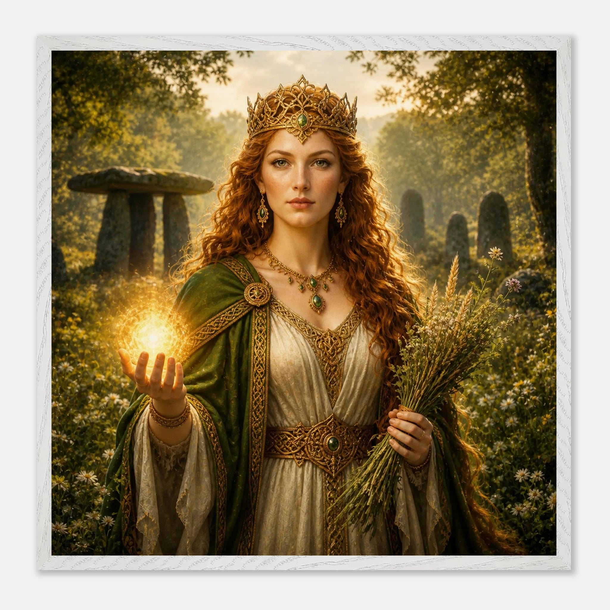 Áine – Mythologie Fine Art Print mit Rahmen | babasan