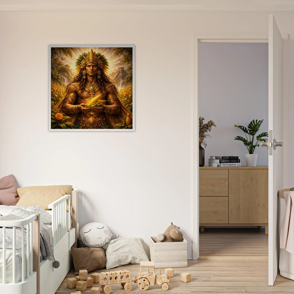 Hun Hunahpu – Mythologie Fine Art Print mit Rahmen | babasan