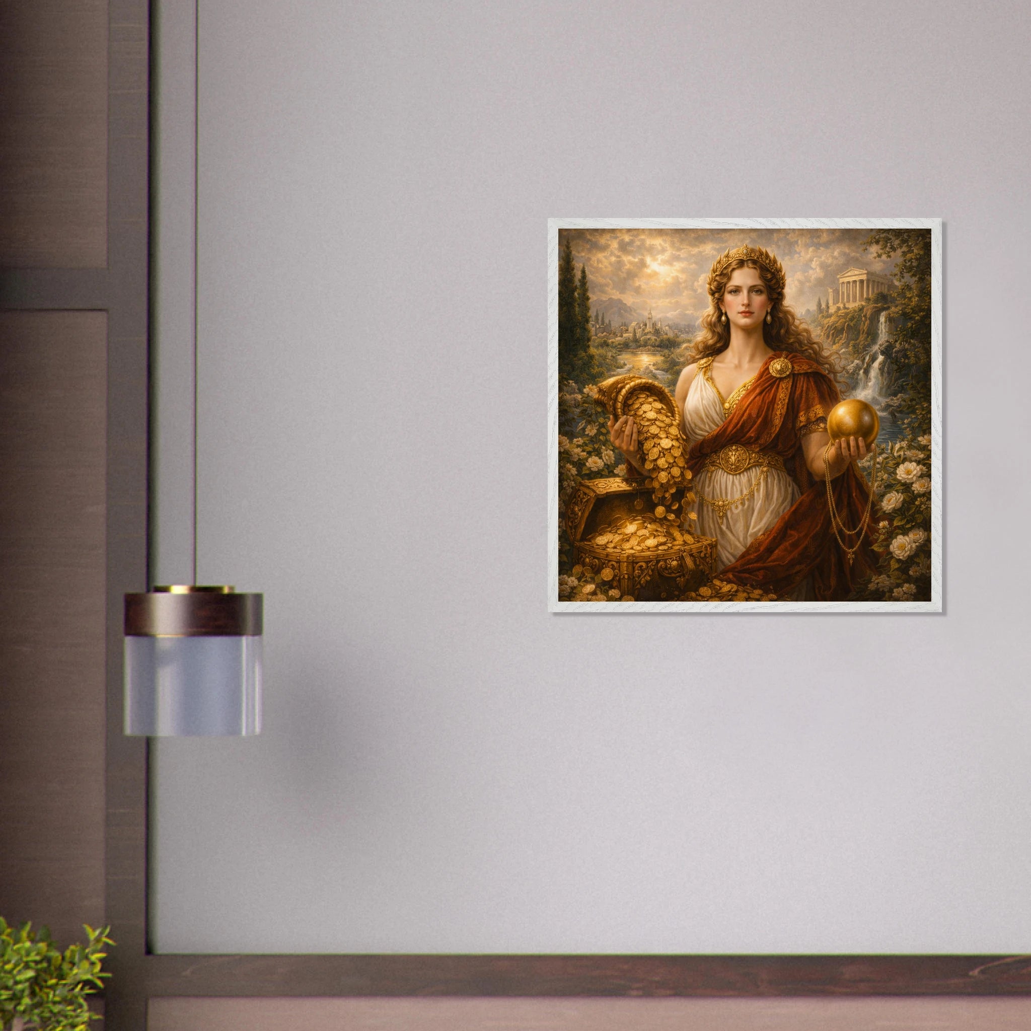 Fortuna – Mythologie Fine Art Print mit Rahmen | babasan