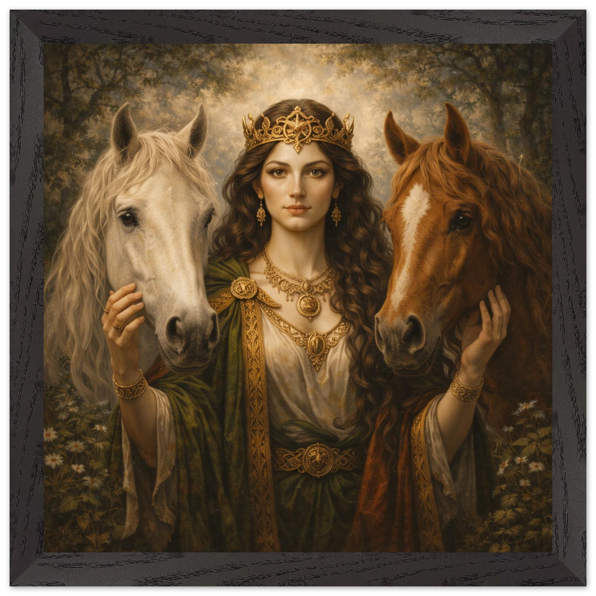 Epona – Mythologie Fine Art Print mit Rahmen | babasan
