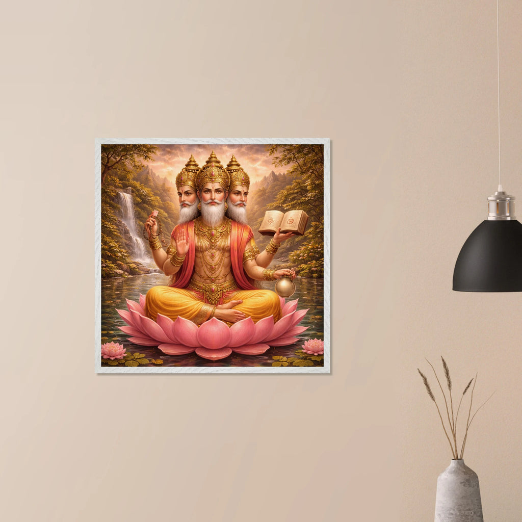 Brahma – Mythologie Fine Art Print mit Rahmen | babasan