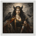 Morrigan – Mythologie Fine Art Print mit Rahmen | babasan