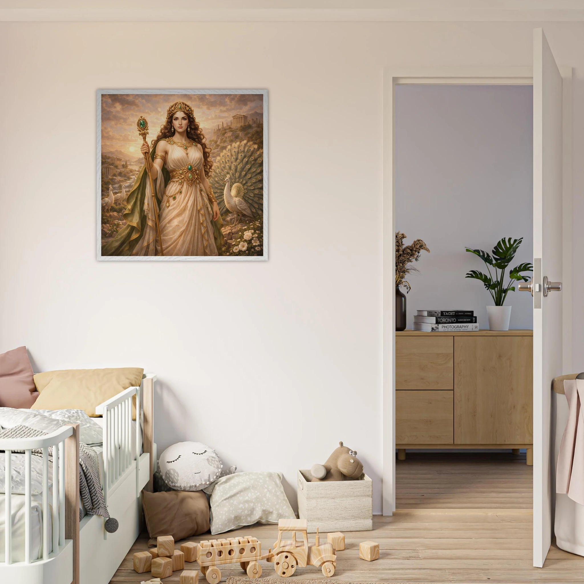 Hera – Mythologie Fine Art Print mit Rahmen | babasan