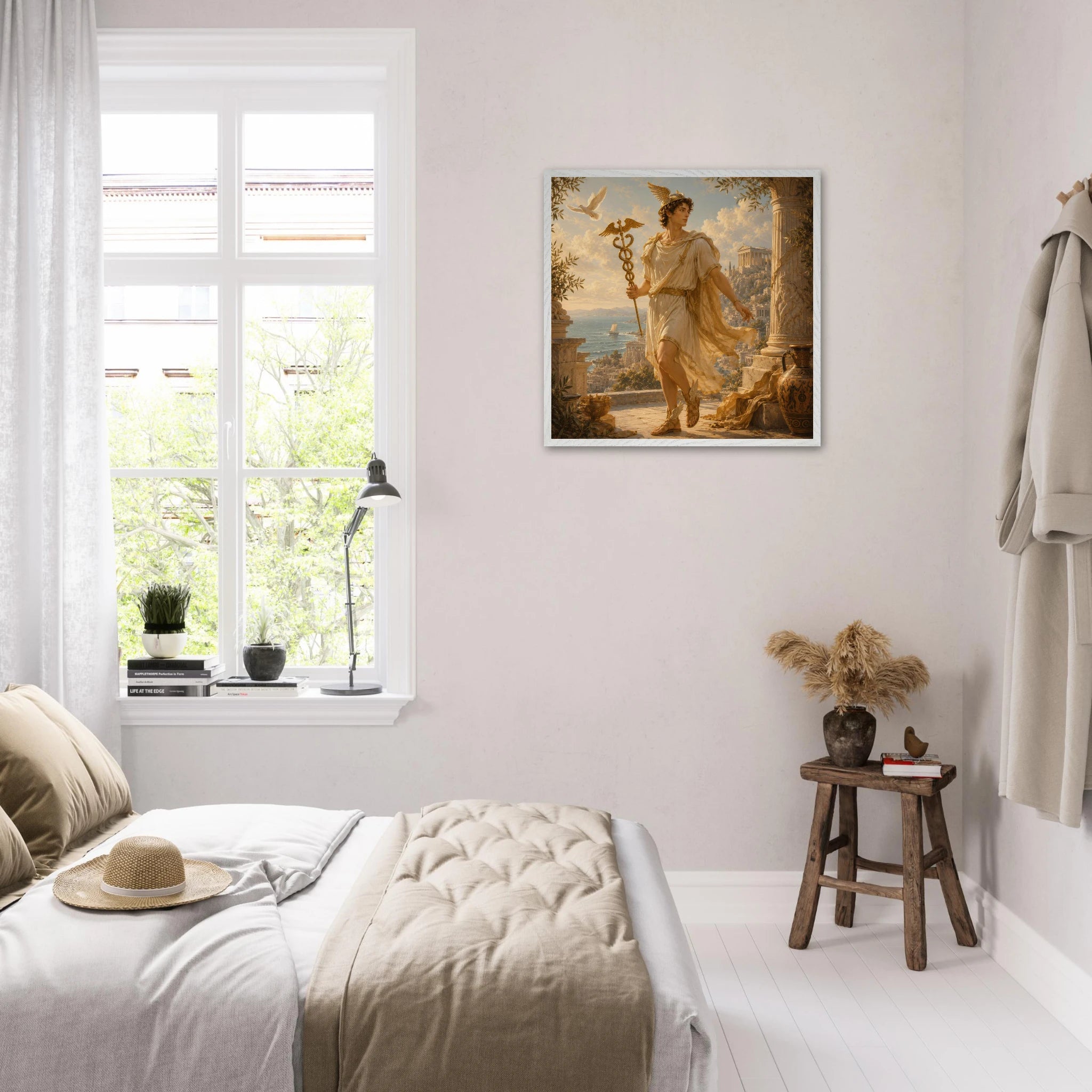 Hermes – Mythologie Fine Art Print mit Rahmen | babasan