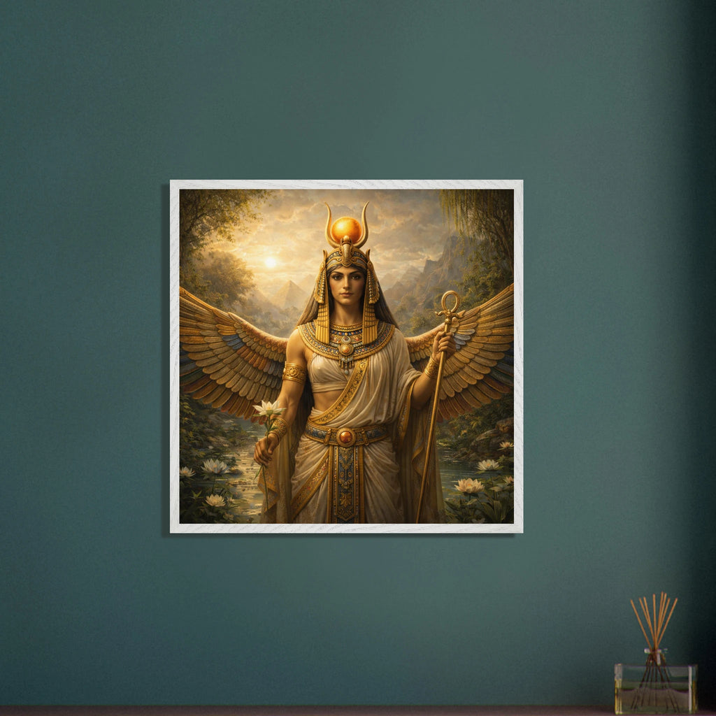 Isis – Mythologie Fine Art Print mit Rahmen | babasan