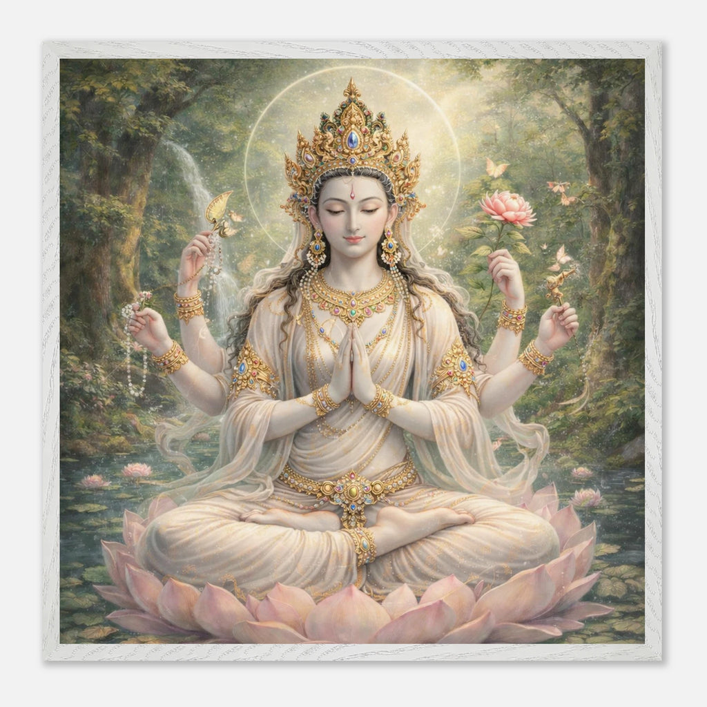 Avalokiteshvara – Mythologie Fine Art Print mit Rahmen | babasan