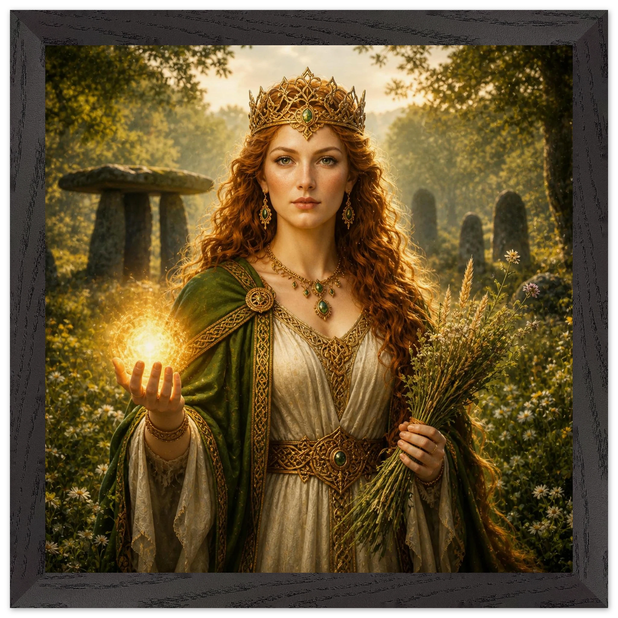 Áine – Mythologie Fine Art Print mit Rahmen | babasan