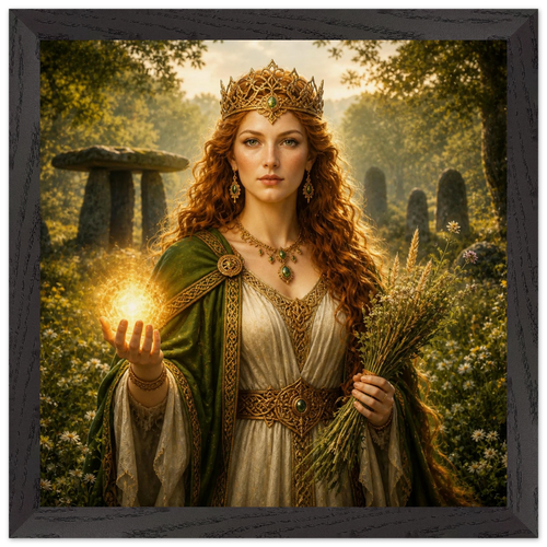 Áine – Mythologie Fine Art Print mit Rahmen | babasan