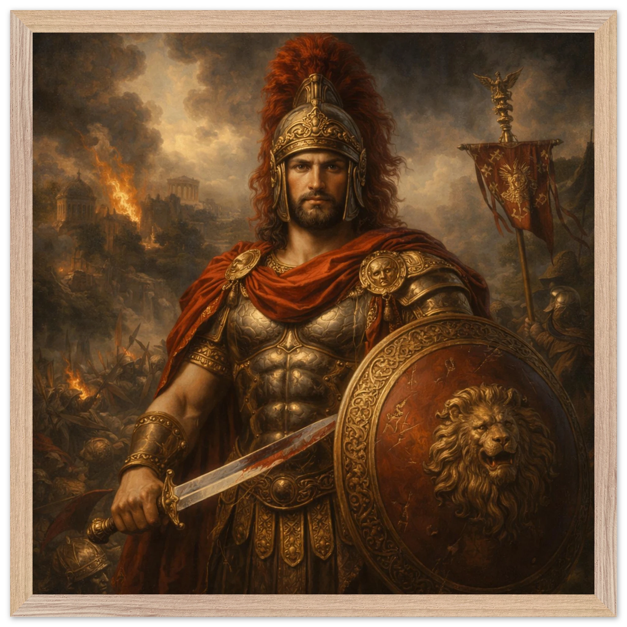 Mars – Mythologie Fine Art Print mit Rahmen | babasan
