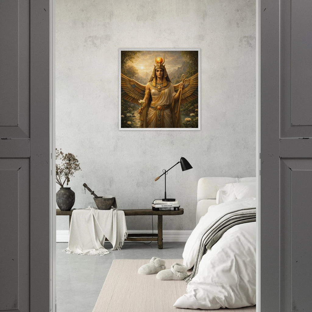 Isis – Mythologie Fine Art Print mit Rahmen | babasan