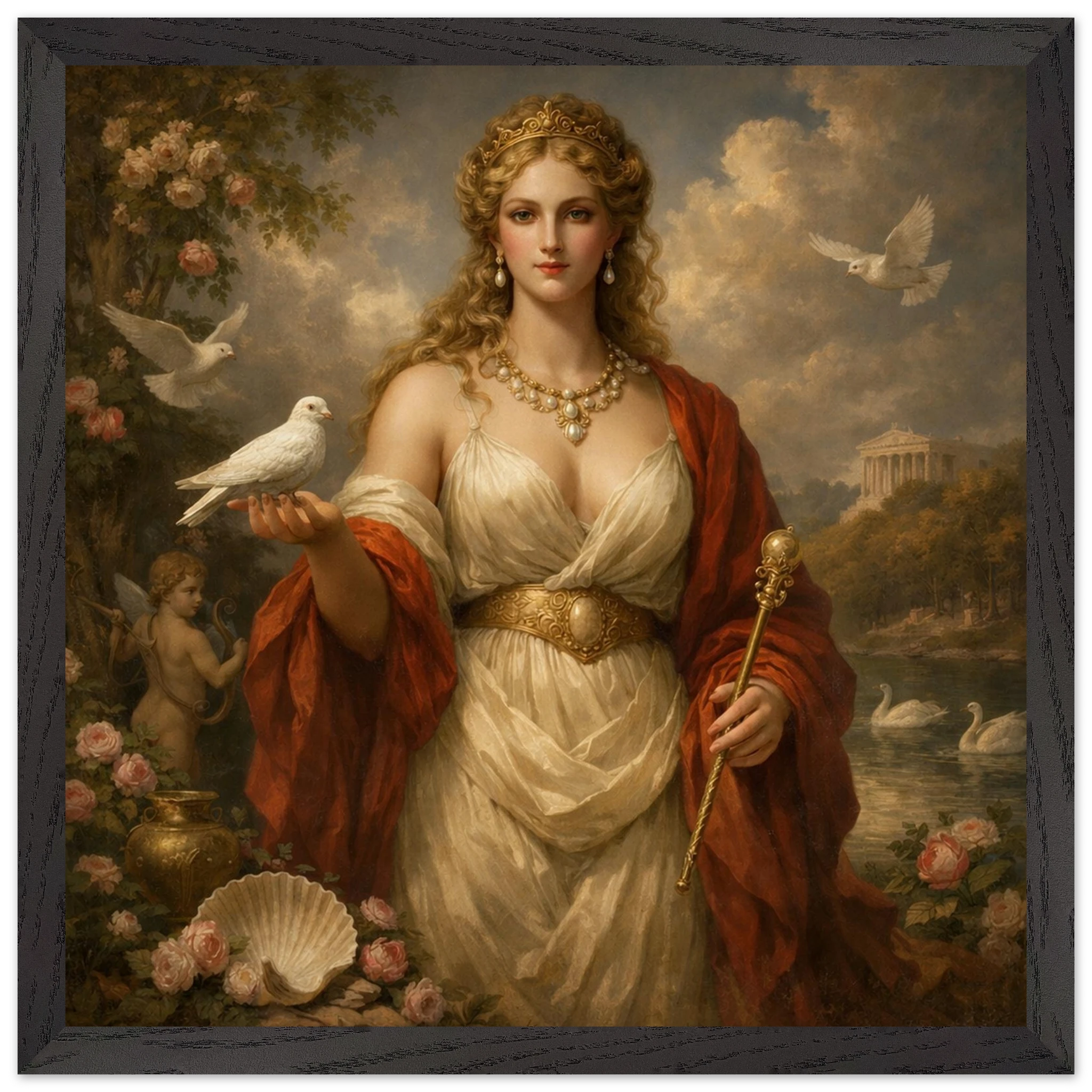 Venus – Mythologie Fine Art Print mit Rahmen | babasan