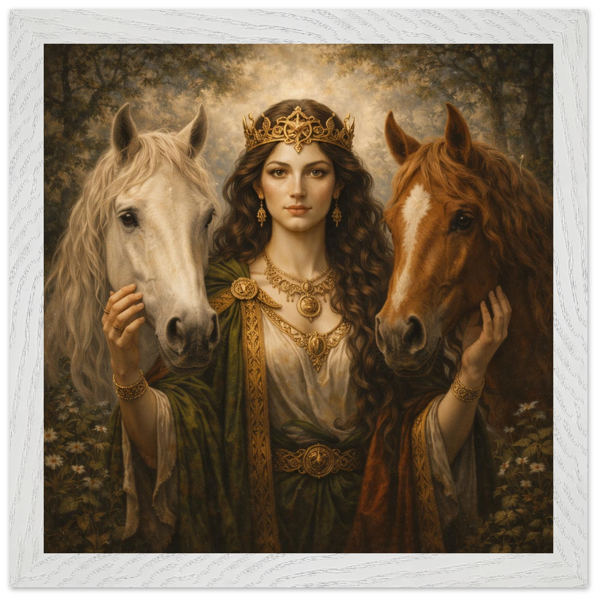 Epona – Mythologie Fine Art Print mit Rahmen | babasan