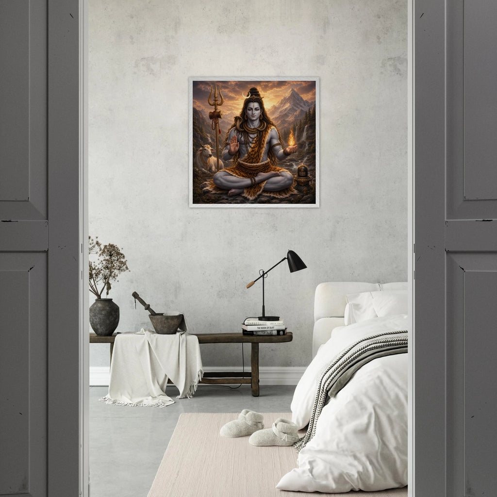 Shiva – Mythologie Fine Art Print mit Rahmen | babasan