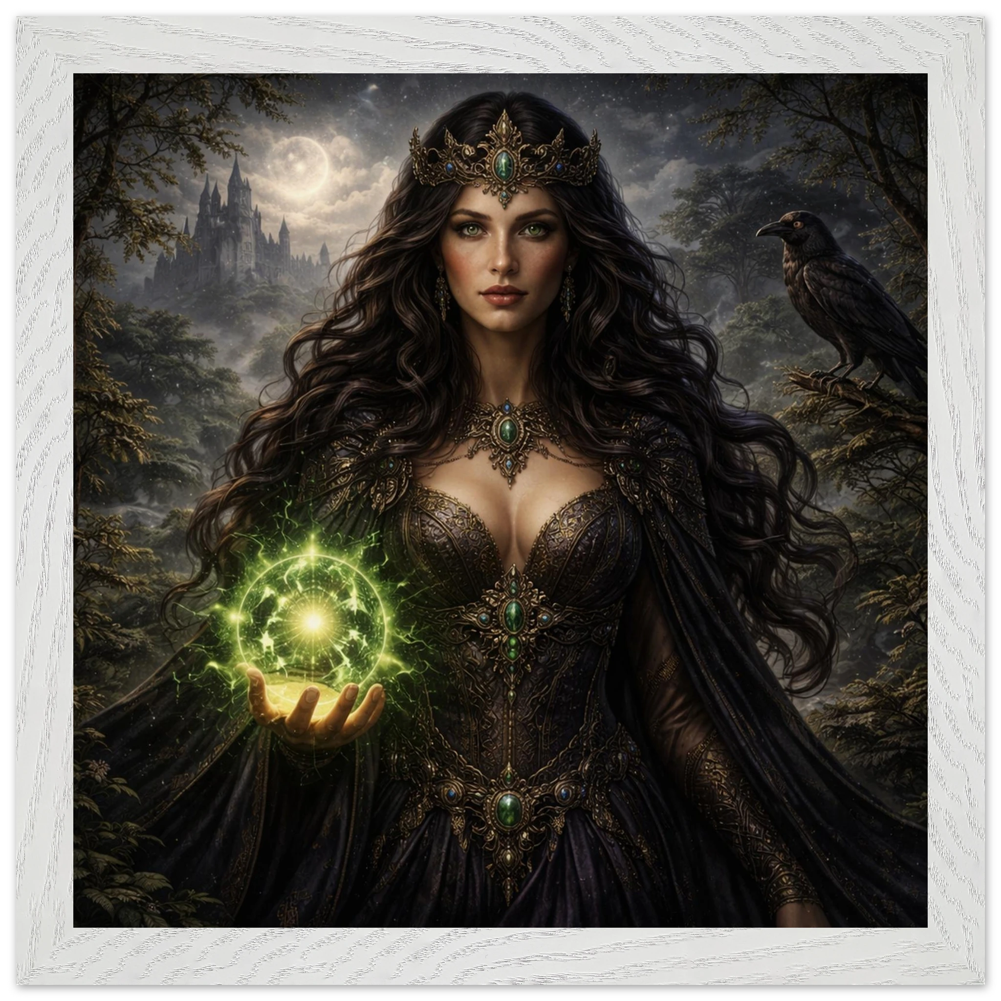 Morgana – Mythologie Fine Art Print mit Rahmen | babasan