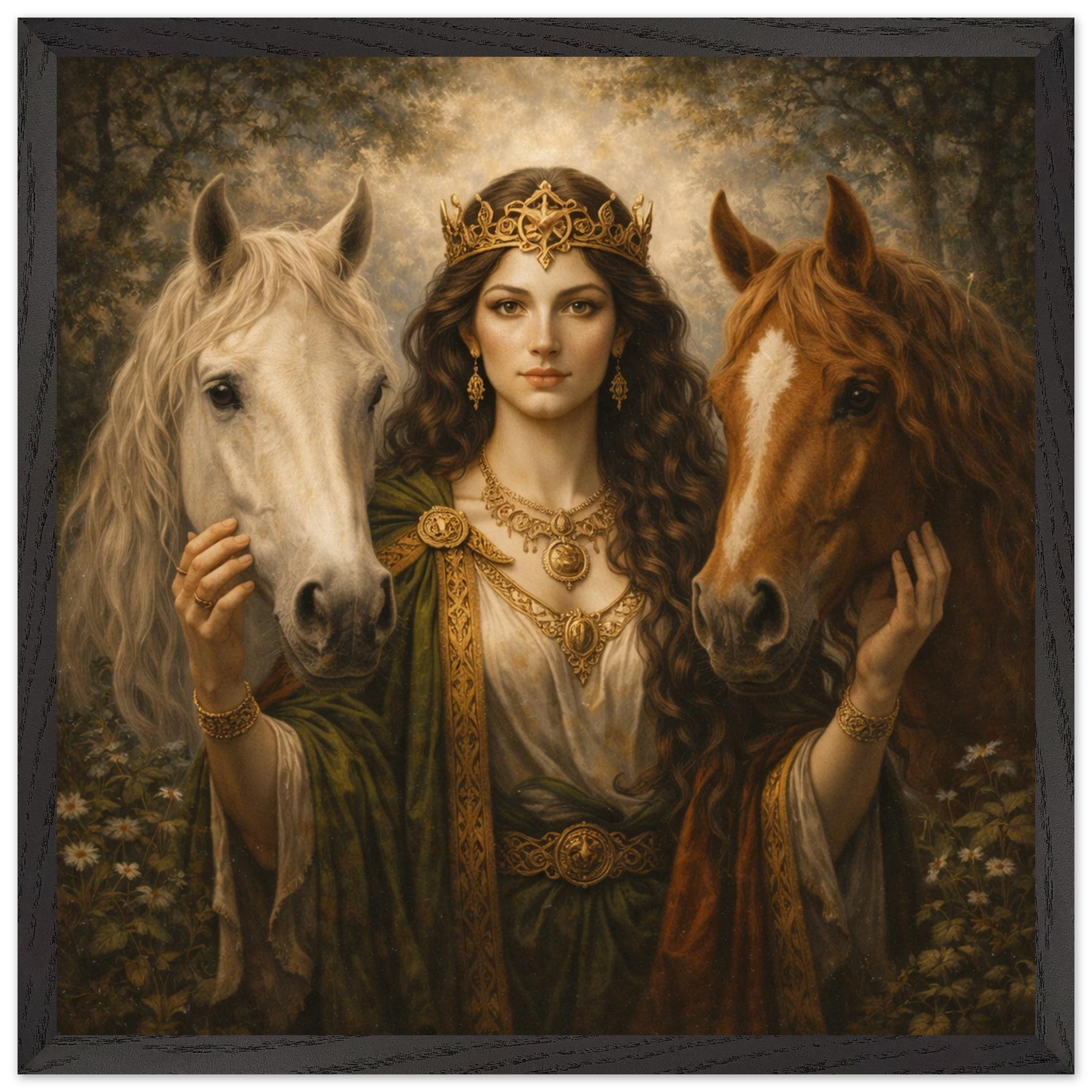 Epona – Mythologie Fine Art Print mit Rahmen | babasan