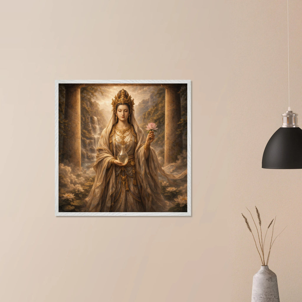 Kannon Bodhisattva– Mythologie Fine Art Print mit Rahmen | babasan