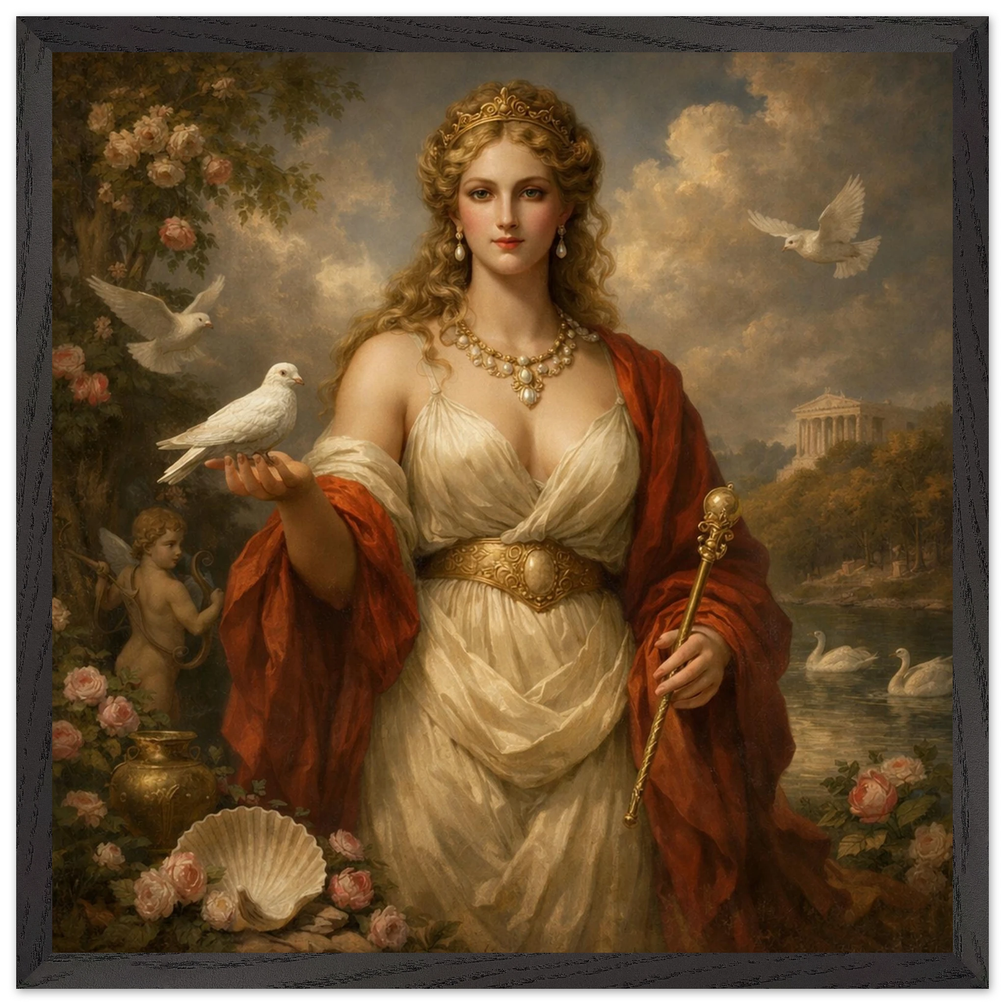 Venus – Mythologie Fine Art Print mit Rahmen | babasan