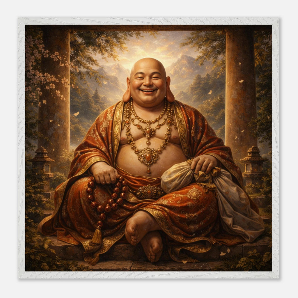 Hotei – Mythologie Fine Art Print mit Rahmen | babasan