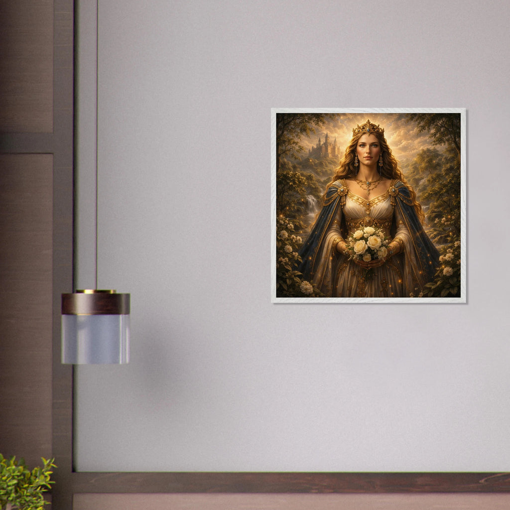 Guinevere – Mythologie Fine Art Print mit Rahmen | babasan