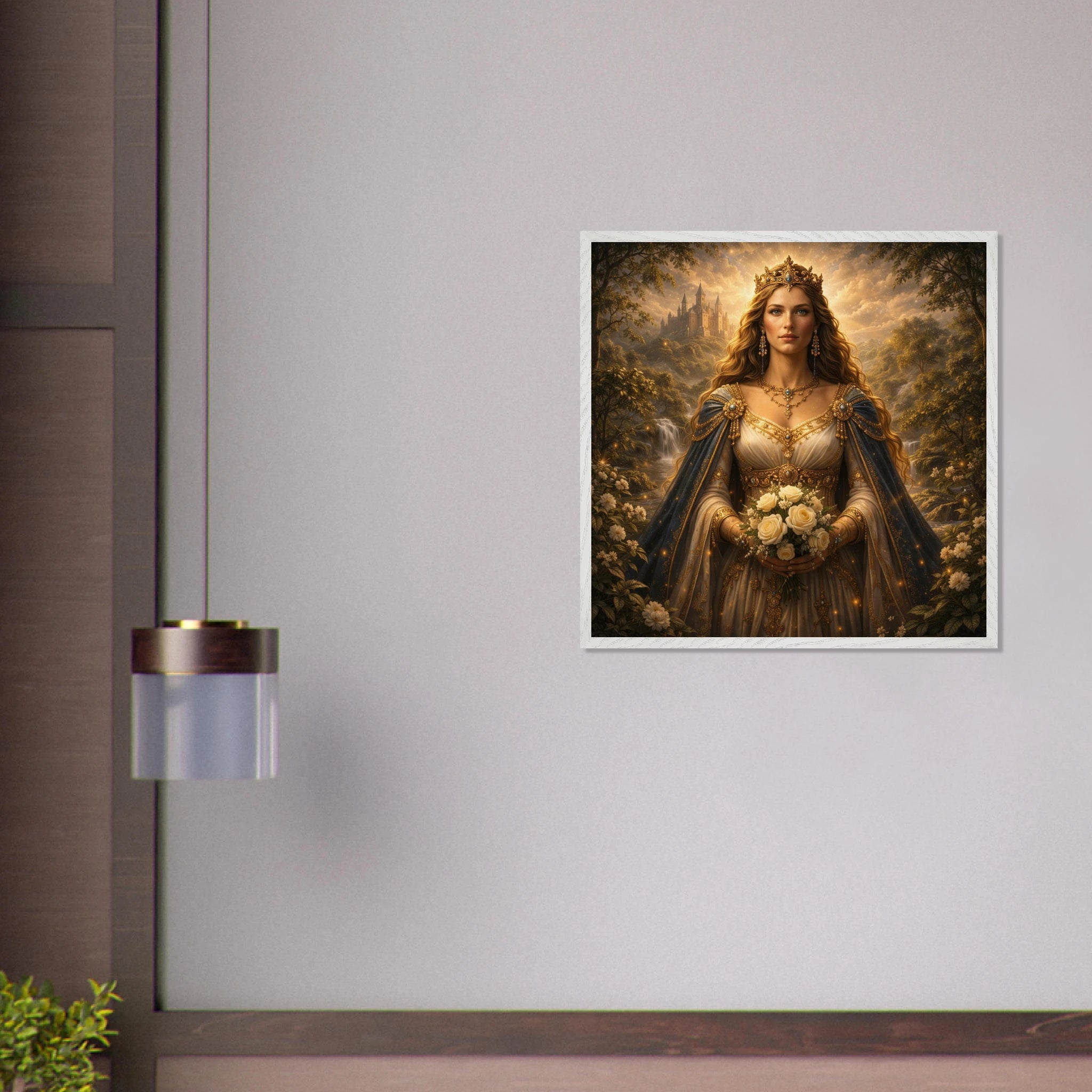 Guinevere – Mythologie Fine Art Print mit Rahmen | babasan