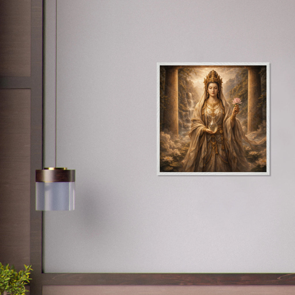 Kannon Bodhisattva– Mythologie Fine Art Print mit Rahmen | babasan