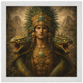 Kukulkan – Mythologie Fine Art Print mit Rahmen | babasan