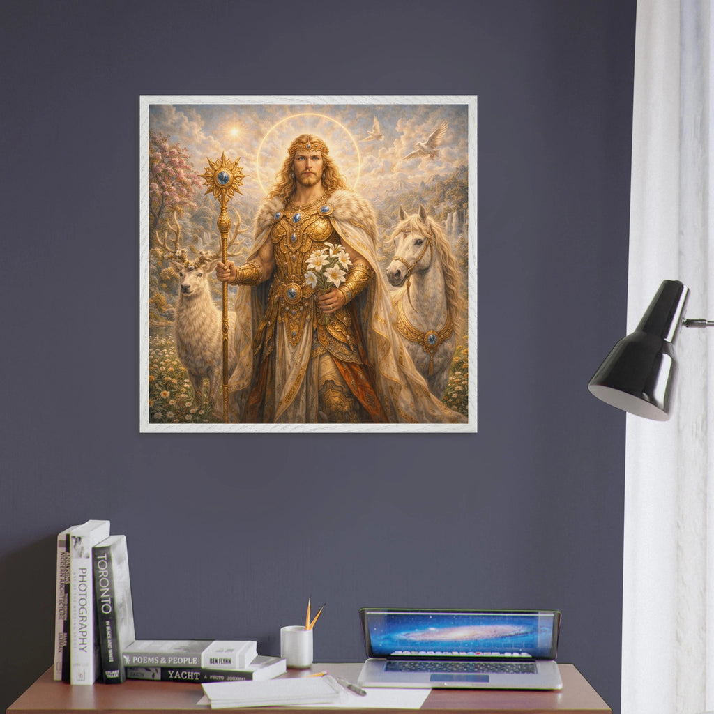 Baldur – Mythologie Fine Art Print mit Rahmen | babasan