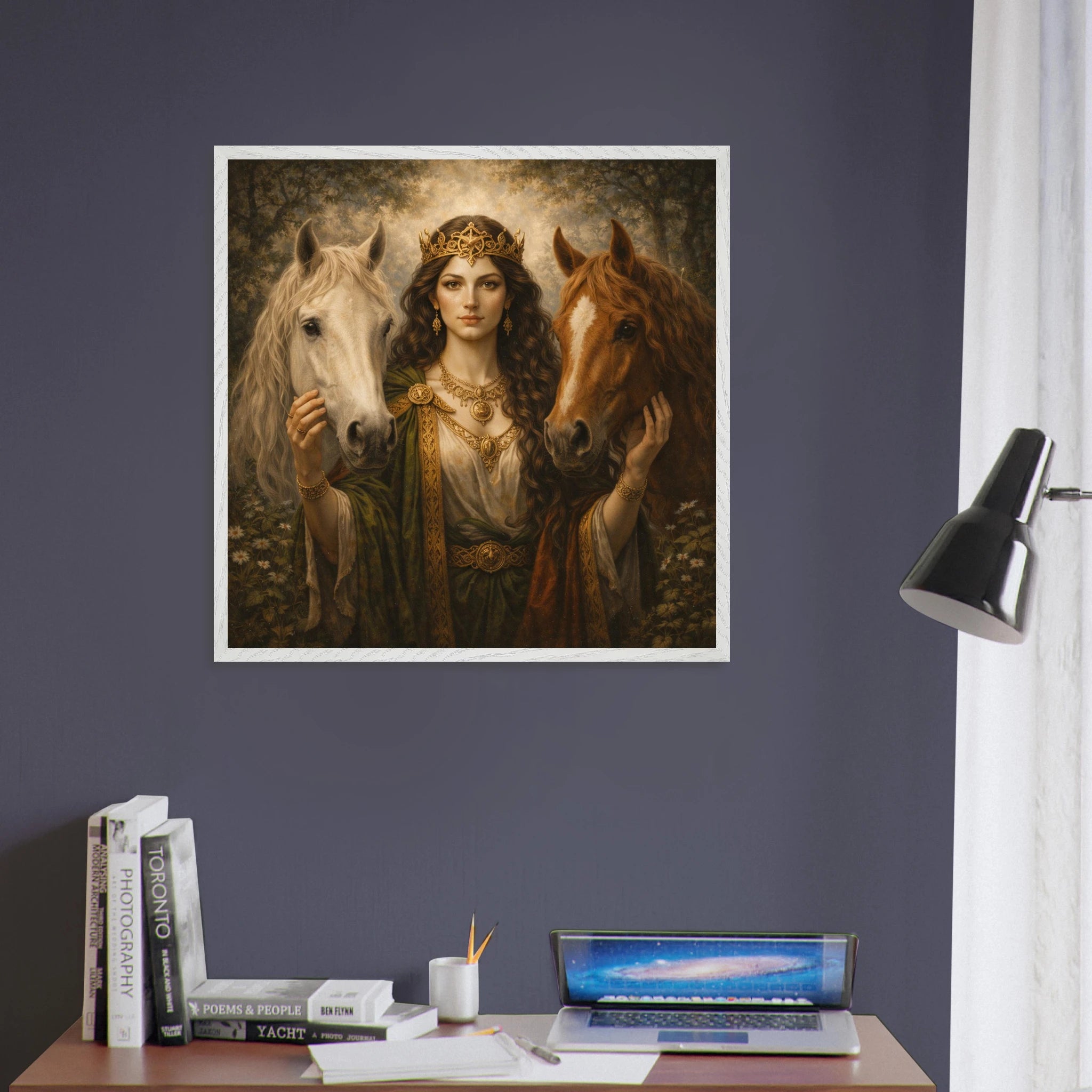 Epona – Mythologie Fine Art Print mit Rahmen | babasan