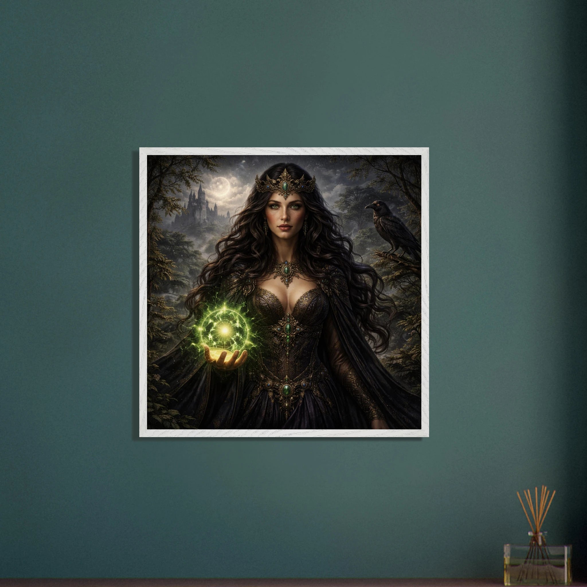 Morgana – Mythologie Fine Art Print mit Rahmen | babasan