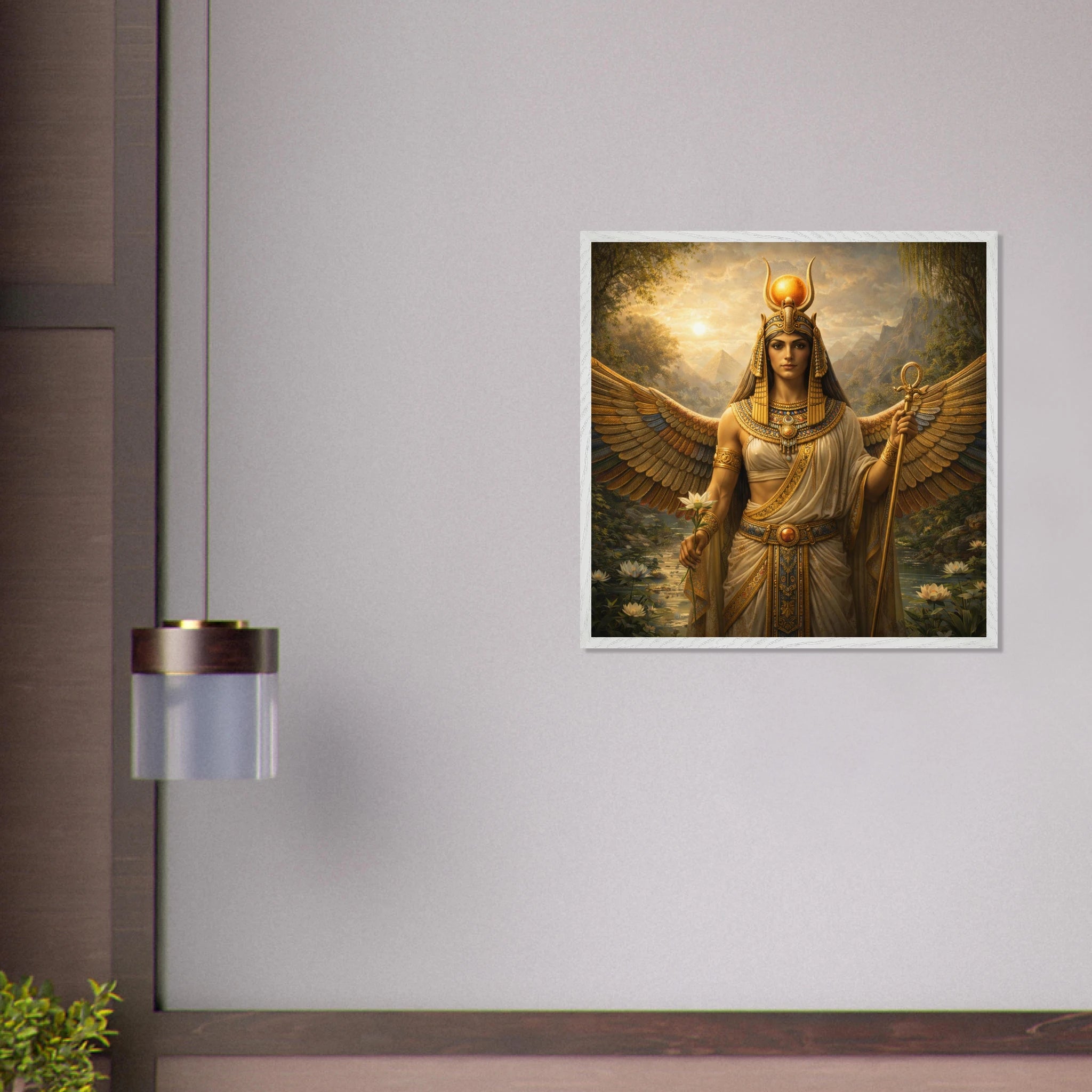Isis – Mythologie Fine Art Print mit Rahmen | babasan