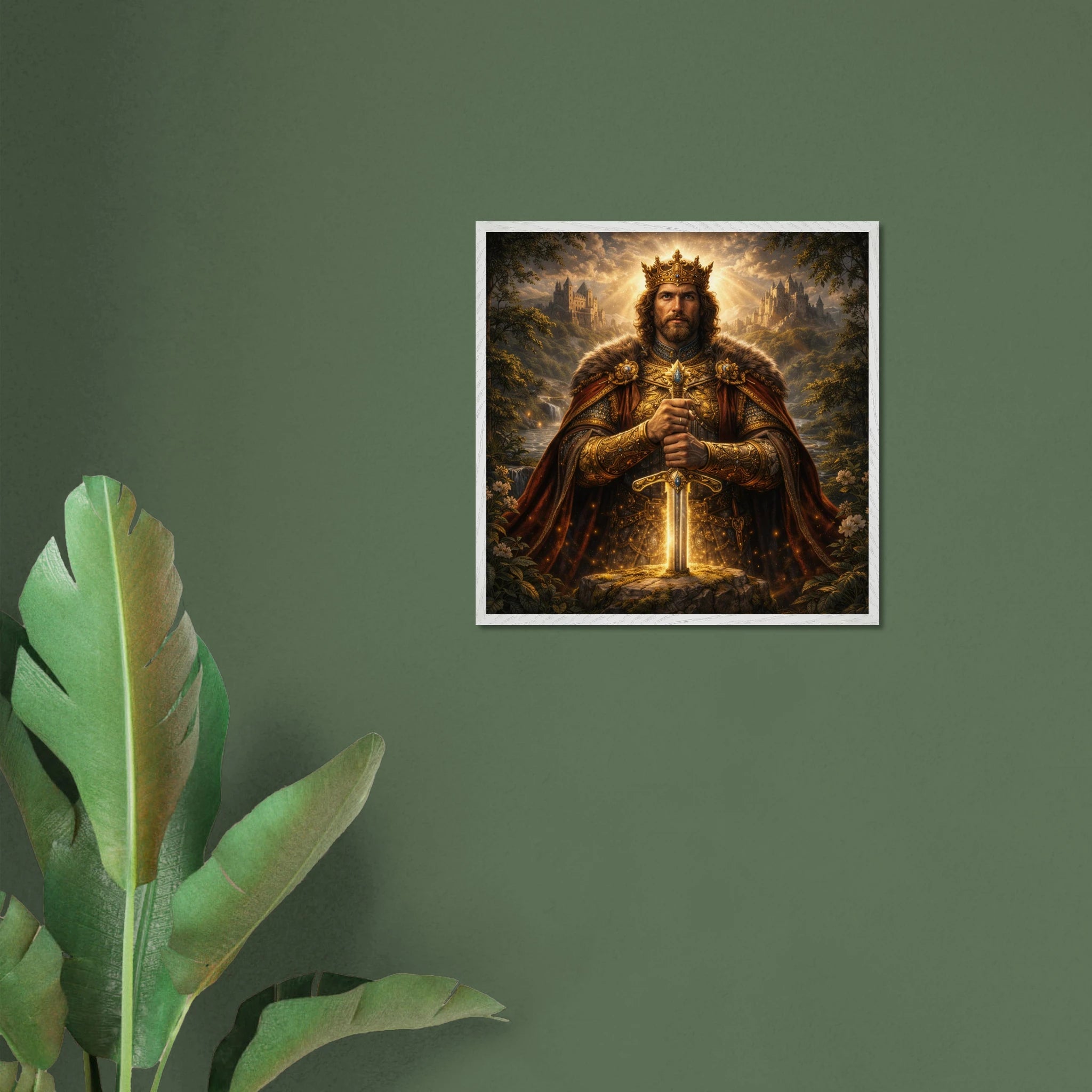 König – Mythologie Fine Art Print mit Rahmen | babasan