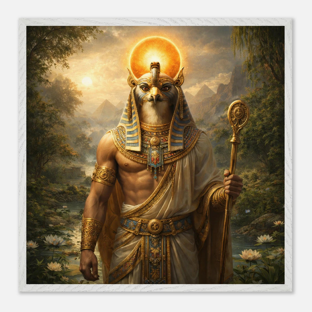 Ra – Mythologie Fine Art Print mit Rahmen | babasan