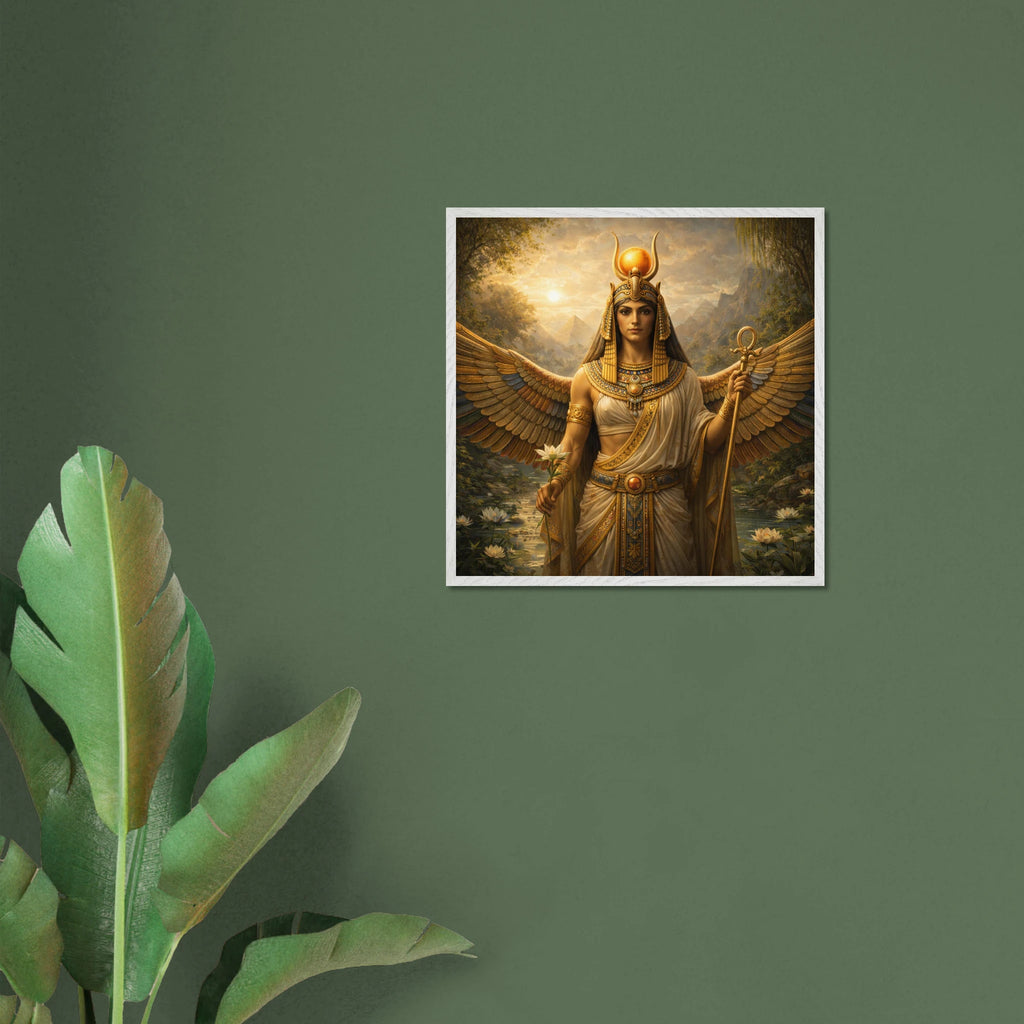Isis – Mythologie Fine Art Print mit Rahmen | babasan