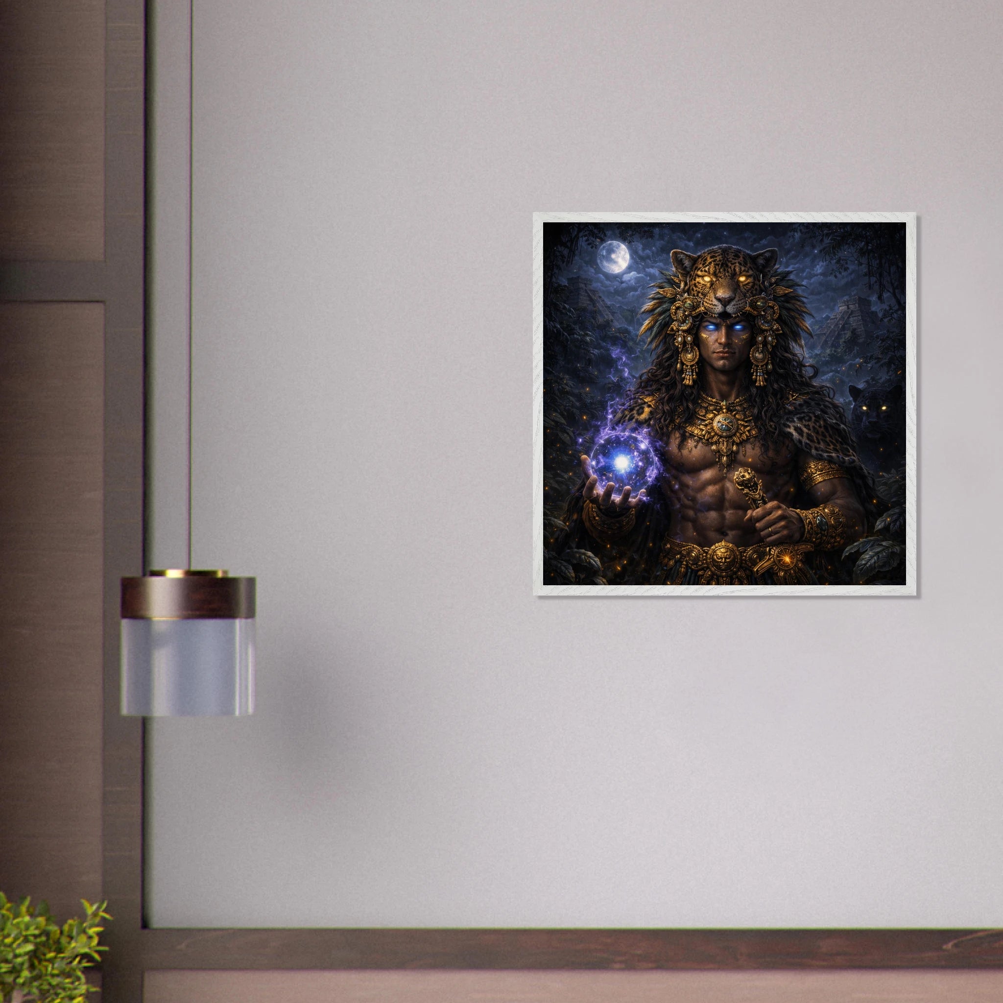 Xbalanque – Mythologie Fine Art Print mit Rahmen | babasan
