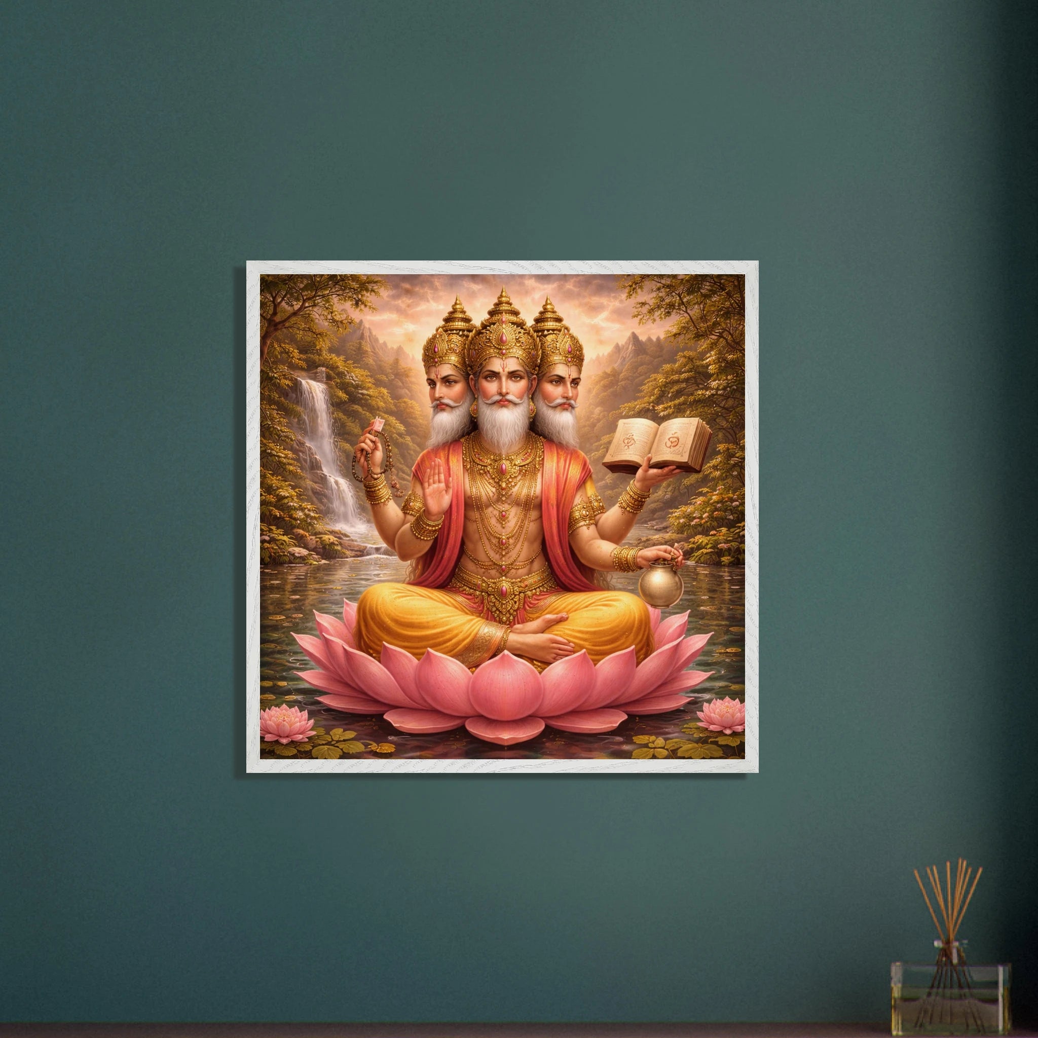 Brahma – Mythologie Fine Art Print mit Rahmen | babasan