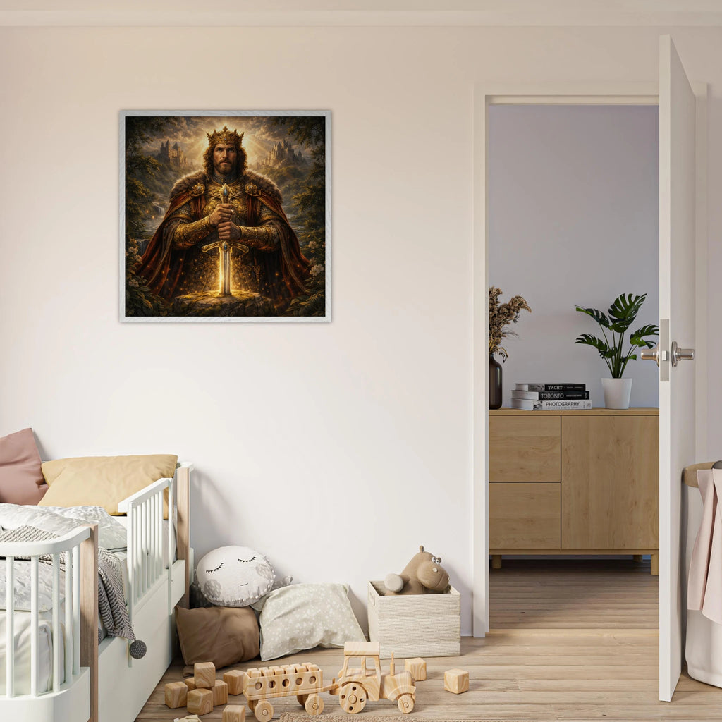 König – Mythologie Fine Art Print mit Rahmen | babasan