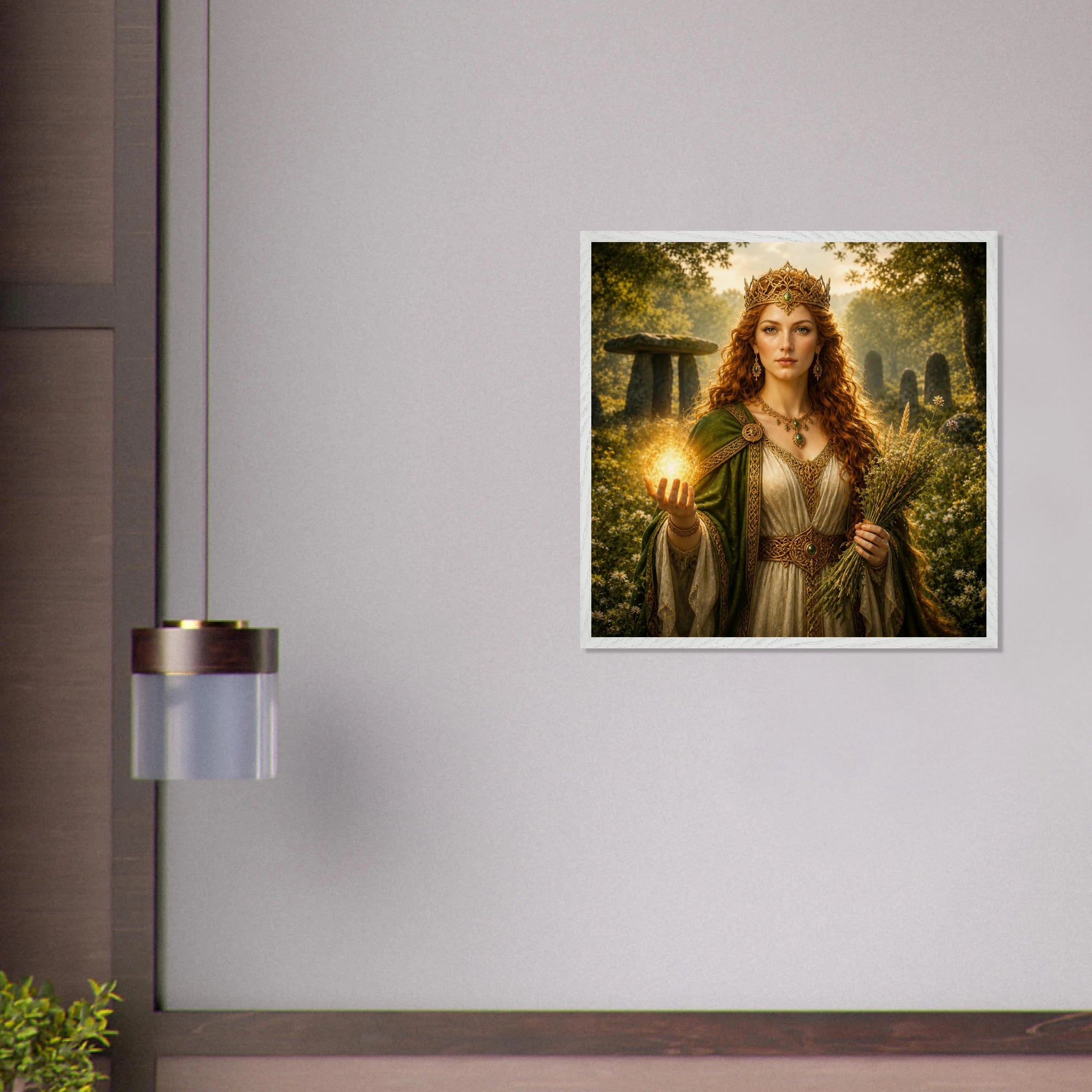 Áine – Mythologie Fine Art Print mit Rahmen | babasan