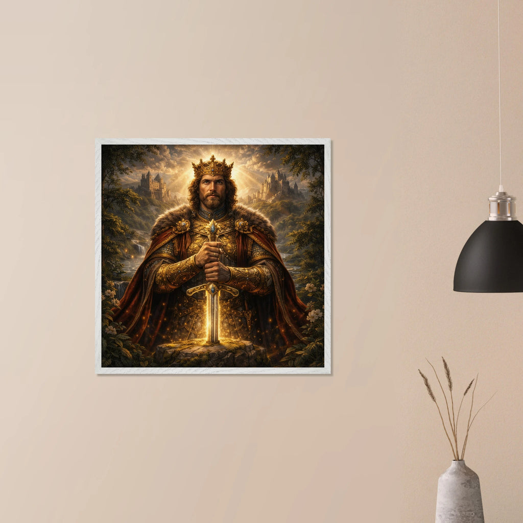 König – Mythologie Fine Art Print mit Rahmen | babasan