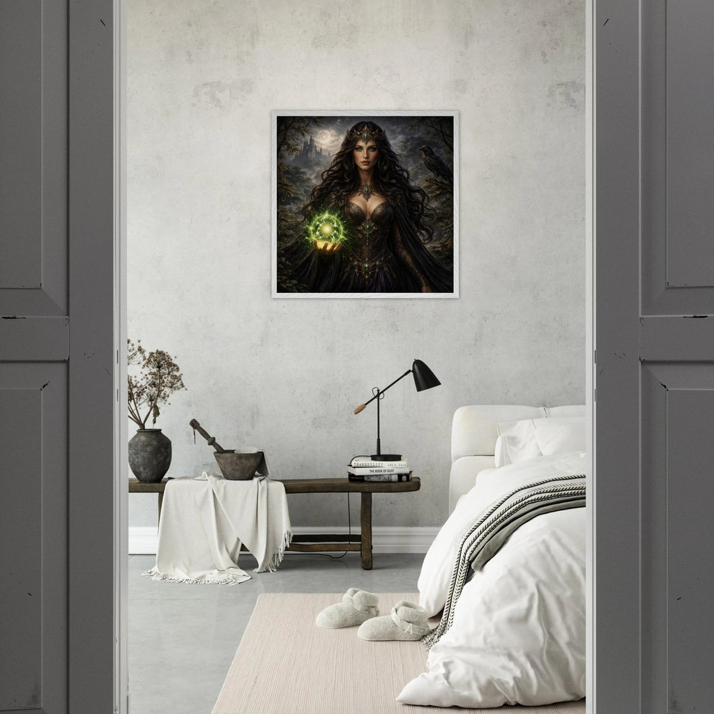 Morgana – Mythologie Fine Art Print mit Rahmen | babasan