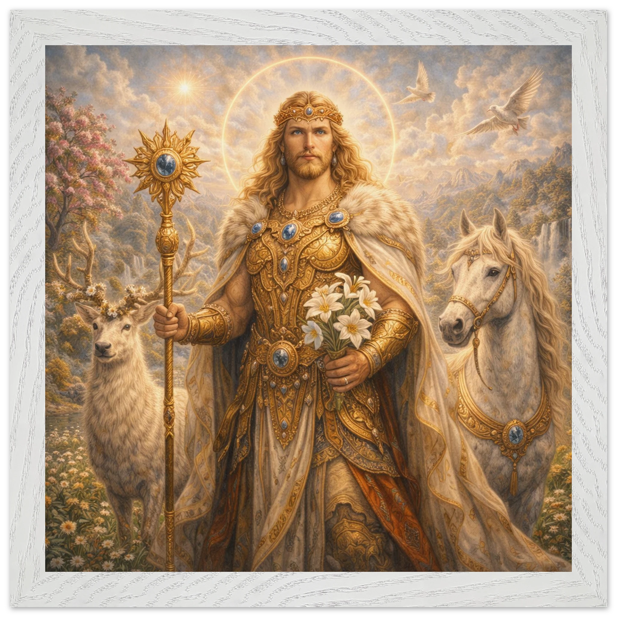 Baldur – Mythologie Fine Art Print mit Rahmen | babasan