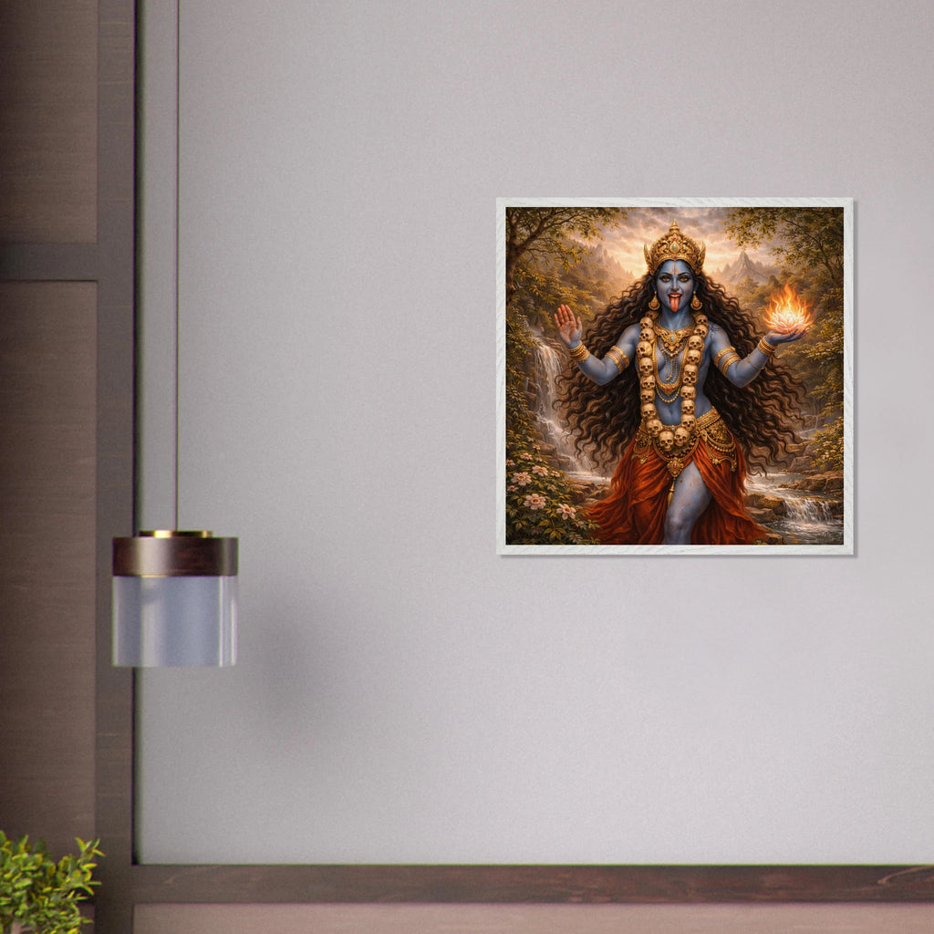 Kali – Mythologie Fine Art Print mit Rahmen | babasan