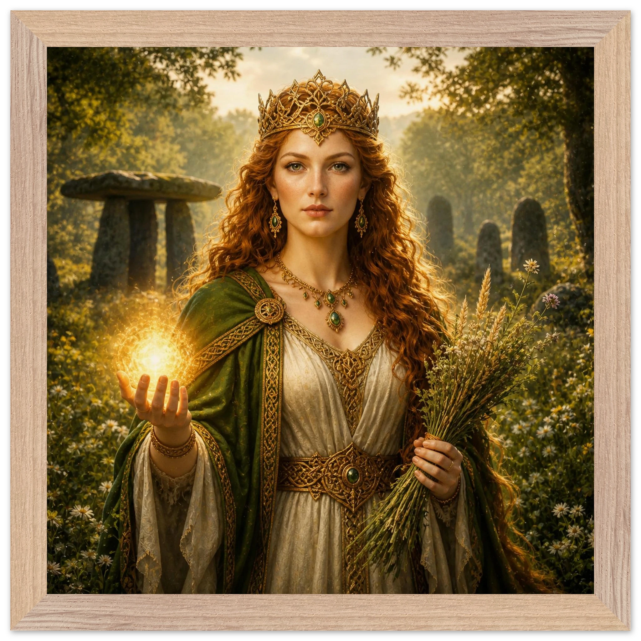 Áine – Mythologie Fine Art Print mit Rahmen | babasan