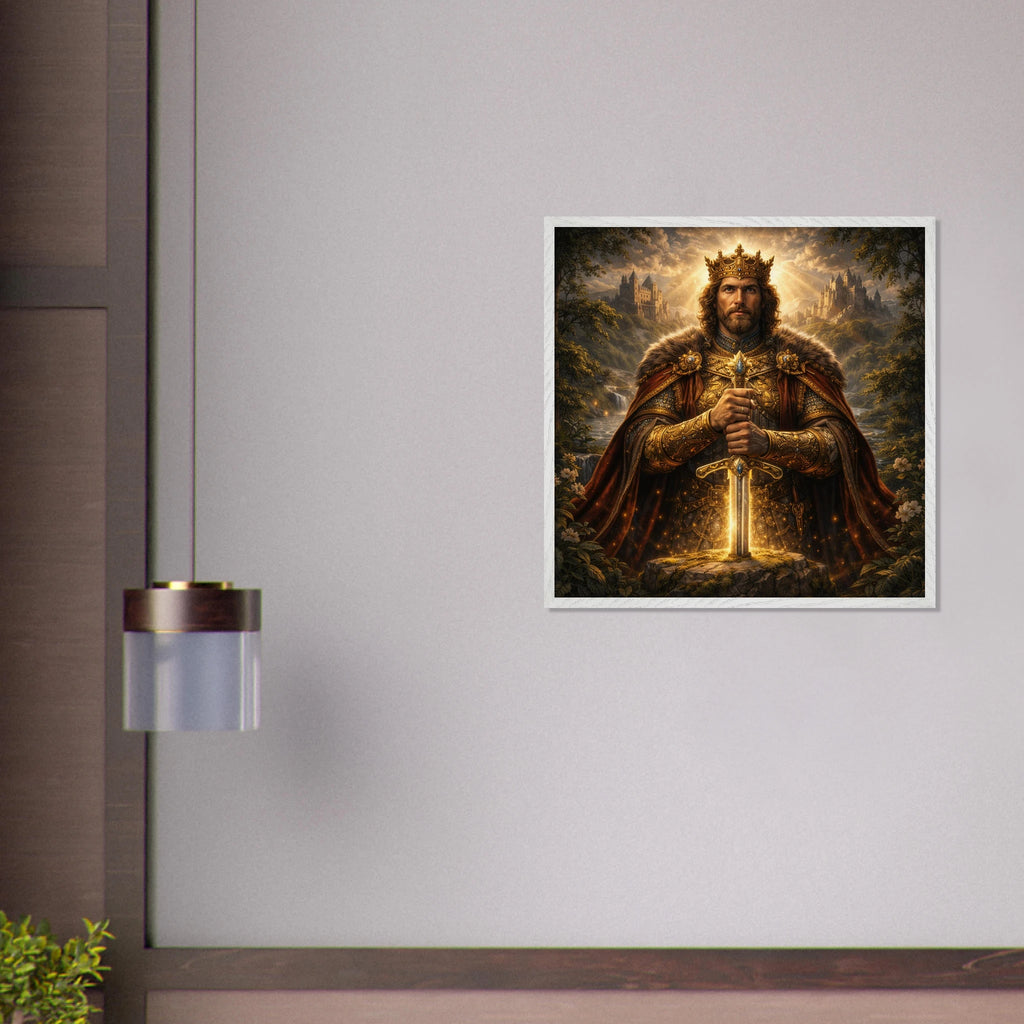 König – Mythologie Fine Art Print mit Rahmen | babasan