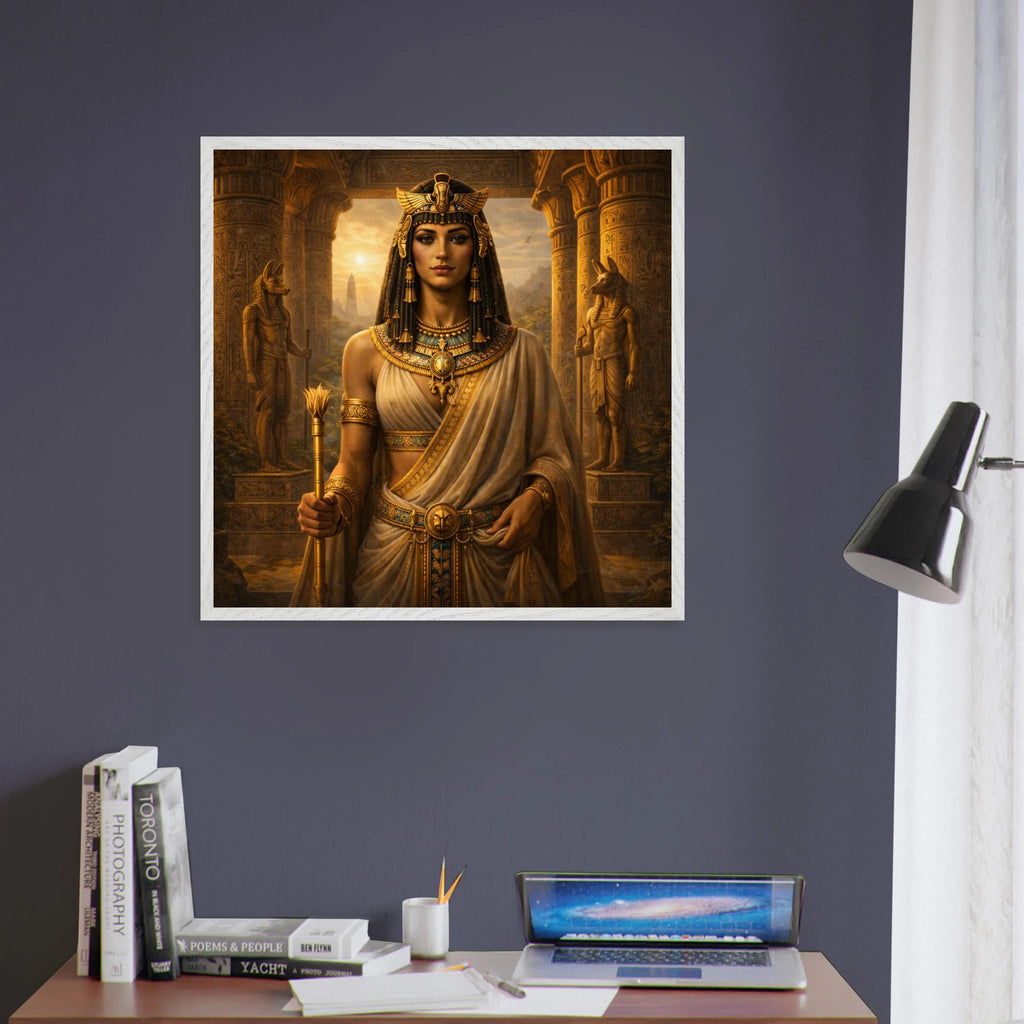 Cleopatra – Mythologie Fine Art Print mit Rahmen | babasan