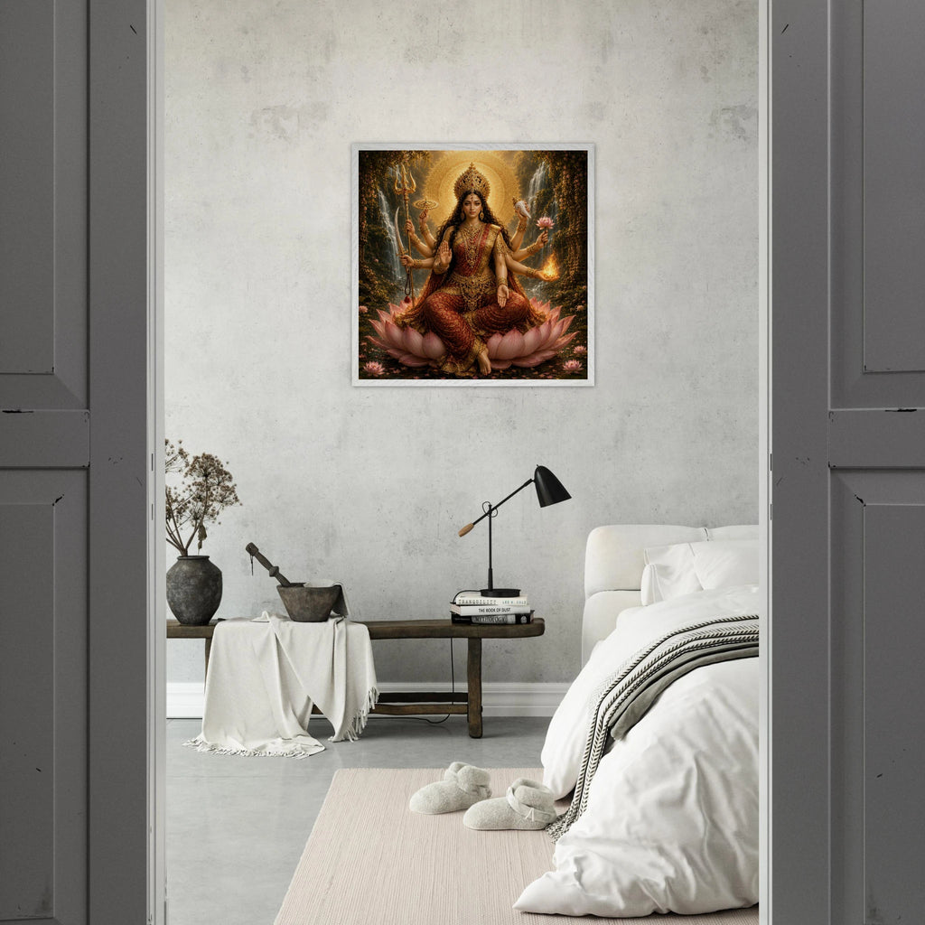 Shakti – Mythologie Fine Art Print mit Rahmen | babasan