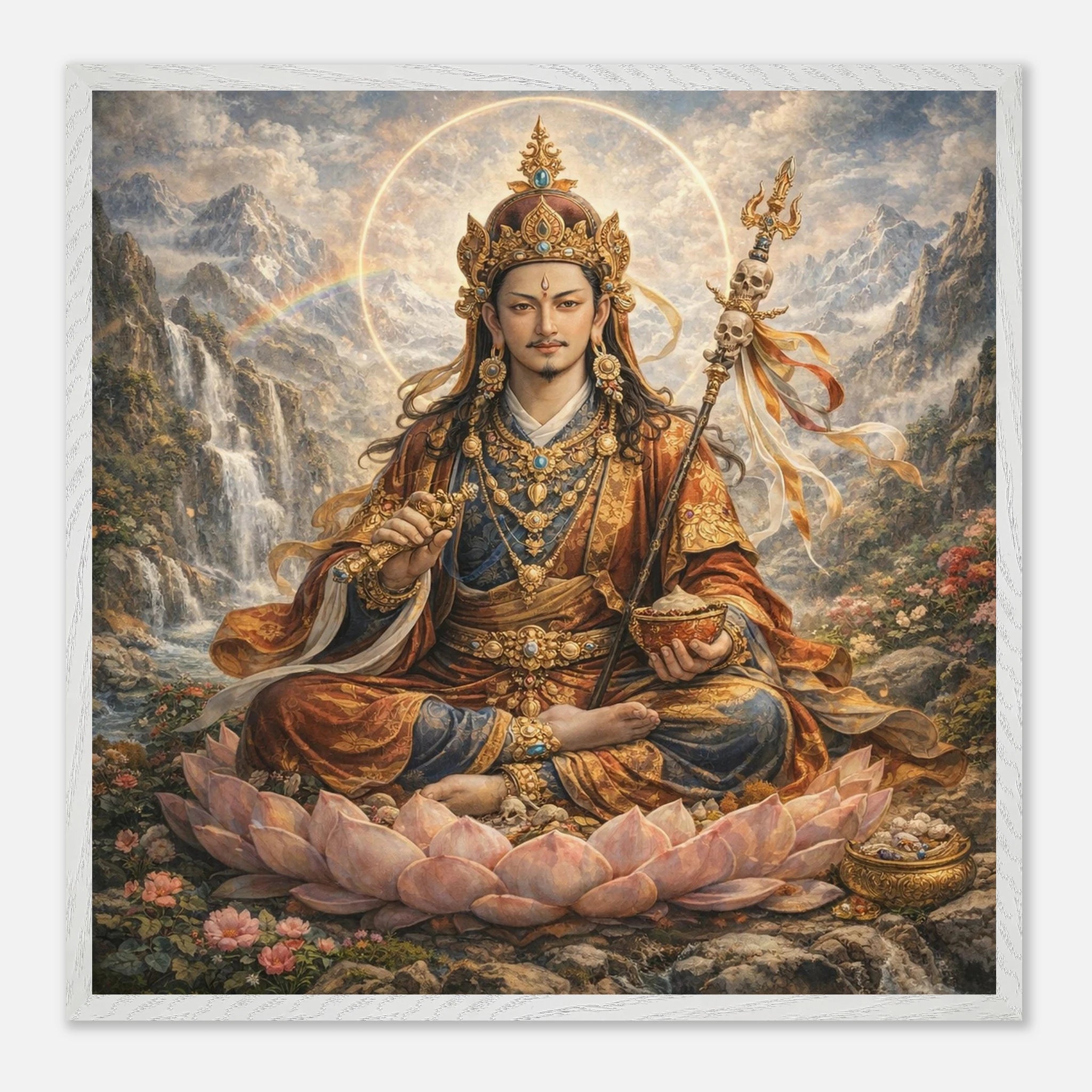 Padmasambhava – Mythologie Fine Art Print mit Rahmen | babasan
