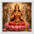 Lakshmi – Mythologie Fine Art Print mit Rahmen | babasan