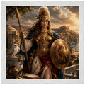Minerva – Mythologie Fine Art Print mit Rahmen | babasan