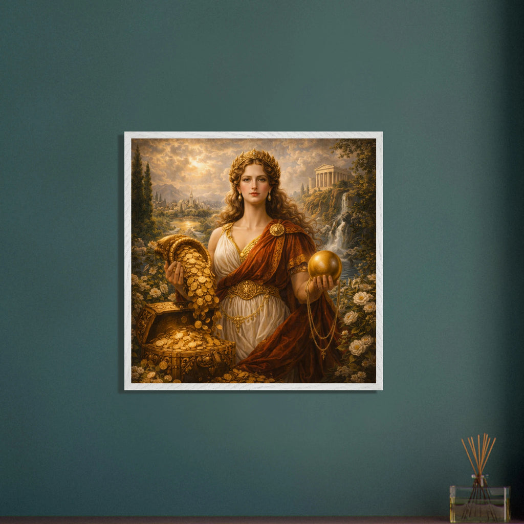 Fortuna – Mythologie Fine Art Print mit Rahmen | babasan