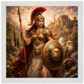 Athena – Mythologie Fine Art Print mit Rahmen | babasan